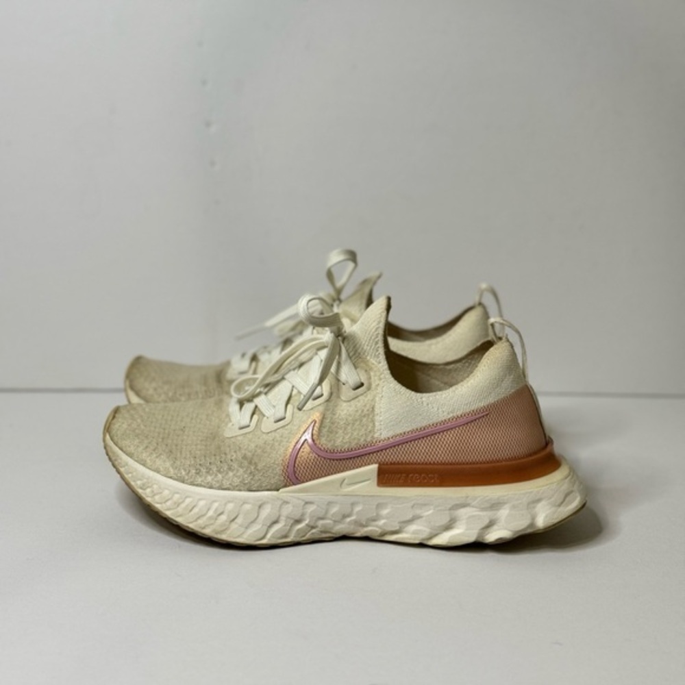 Nike Womens React Infinity Run Flyknit CD4372-103 White Running Shoes Size 8